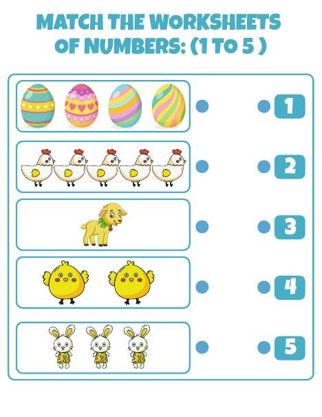Count and match worksheet