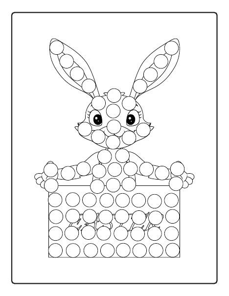 Bunny dot marker worksheet